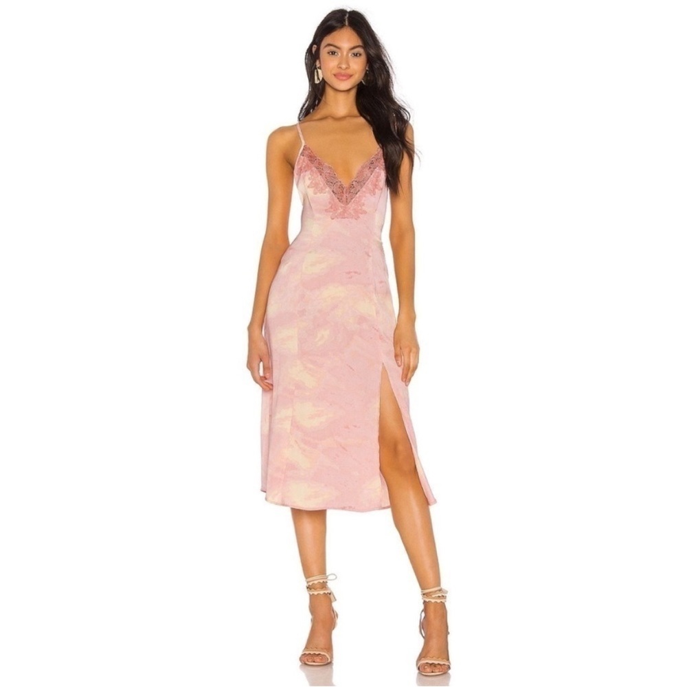 FREE PEOPLE Chasing Shadows Slip Dress Pink Sz. XS